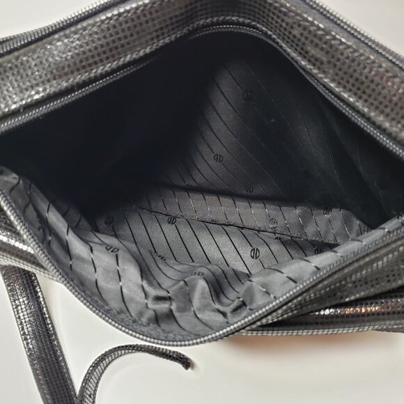 David Dart Black Box Suede Finish Crossbody Purse - Picture 7 of 11